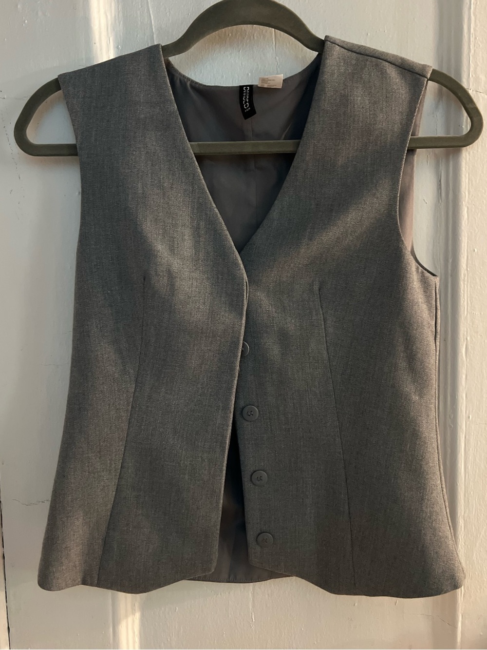 H&M Gray V-neck Vest